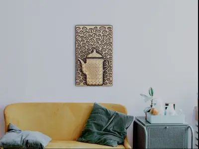 Coffee pot decoration 3D print model