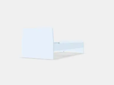 ASKVOLL Bed frame 1 Low-poly 3D model