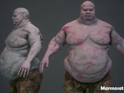 Mutant 01F   Low-poly 3D model