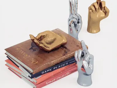 Figurine hand set for Table Top 3D model