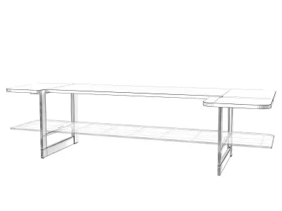 Valery 1 Rectangular Coffee Table 3D model