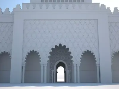 Mausoleum of Mohammed V 3D 3D model