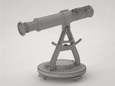 Pro - Objet Decoratif Theodolite ancien 3D model