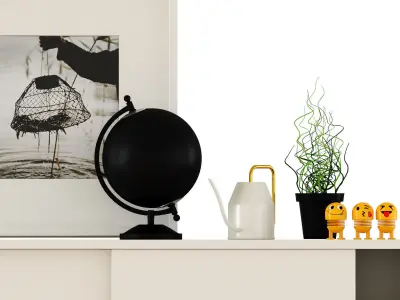 DECORATIVE SET sideboard 3D model