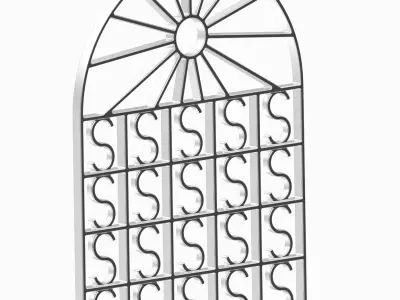 Premium Arch Window Grill 3D print model