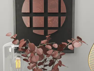 modern design decorative set  3D model