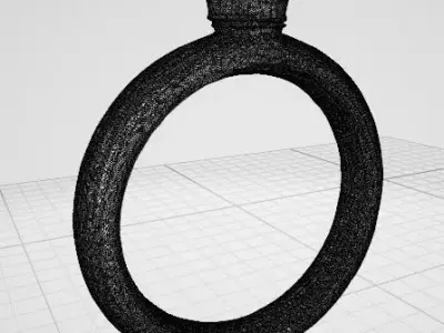 Minimalist Crown RingGoldFree 3D Printable Free 3D print model