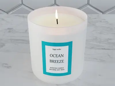 Candle  Ocean Breeze 3D model