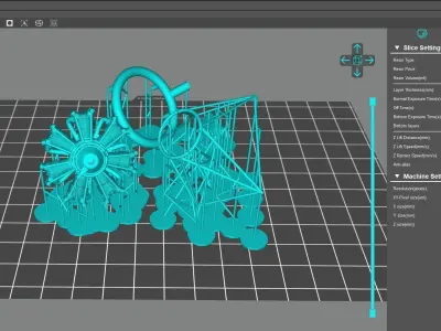 Radial engine PZL-3S for PZL-106A Kruk 3D print model