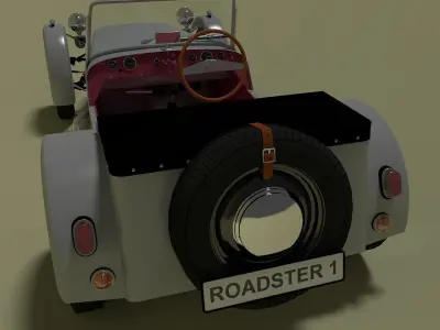 Roadster 1 sports car 3D model