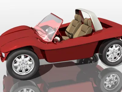 BuggyAS1 sports car Free 3D model