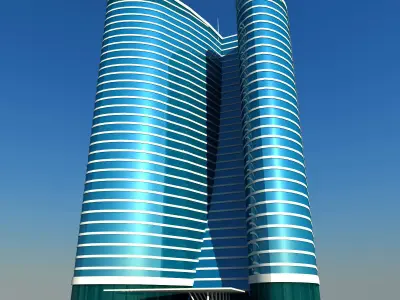 Abu Dhabi Buildings 3D model