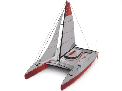 Catamaran 3D model