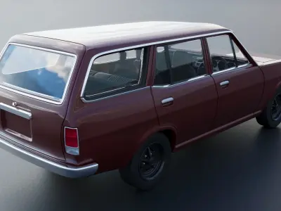 Datsun 1200 Wagon 1972 3D print model