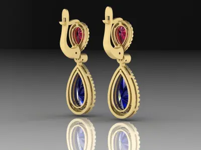 Classic Earrings  3D print model