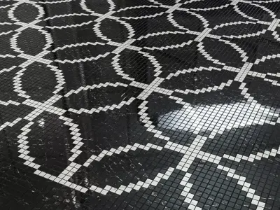  Tiles ATLAS CONCORDE MARVEL PRO Mosaico Circle 3D model