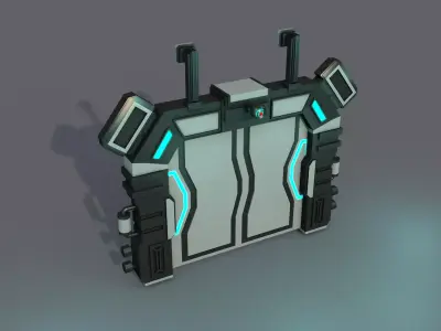 Sci fi Door  3D model