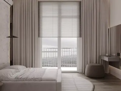 bedroom modern style design  3D model