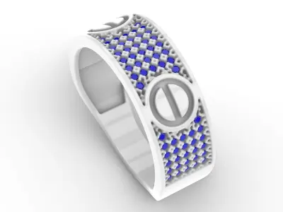 Jewelry Diamond Ring Model RG82 Free 3D print model