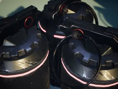 Unreal Engine Ready - SciFi Grenade Low-poly 3D model