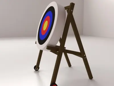 Archery Target 3D model