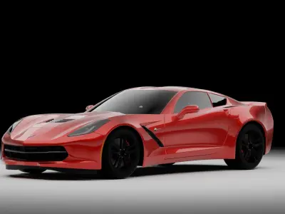 Corvette C7 3D model by edwin-blend