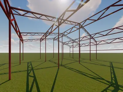 Metal Frame Free low-poly 3D model