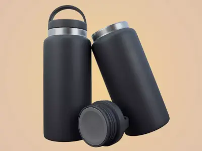 RND Water Bottle Low-poly 3D model
