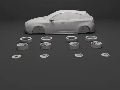 ALFA ROMEO GIULIETTA FOR PRINTING 3D print model