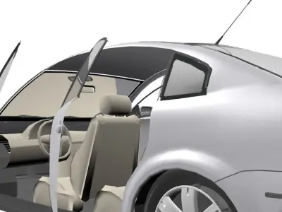 Stranded Car  3D model