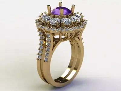 women ring for Asia country jewelry R71 3D model