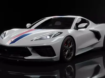 Corvettte Stingray C8 2019 3D model