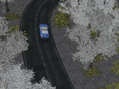 Forest animation scene 3D model