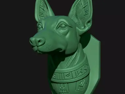 Dog sculpture 3D print model