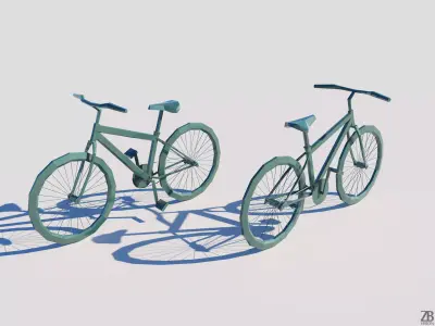 Lowpoly Bike 3D model