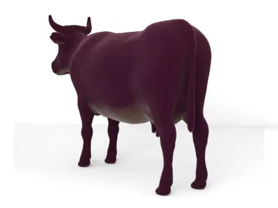 Cow full body Low-poly 3D model