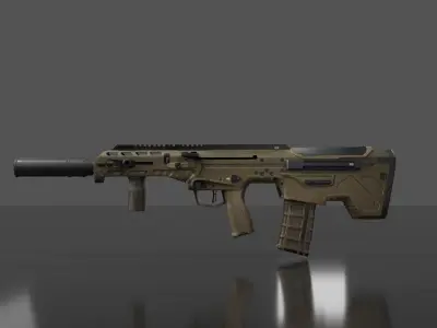 MDR Rifle  Low-poly 3D model