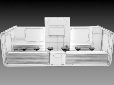 Booth Exhibition Stand a497 3D model
