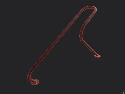 Bike Rack M03 Low-poly 3D model