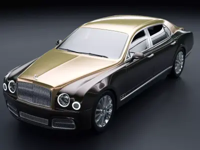 Bentley Mulsanne Low-poly 3D model