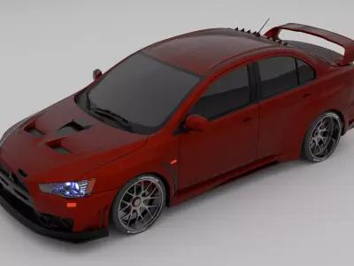 Mitsubishi Lancer Evo 3D model