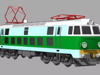 Locomotive Pafawag 201E or ET-22 Low-poly 3D model