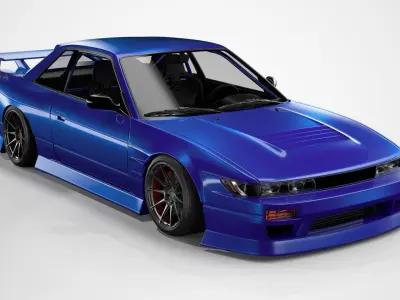 Nissan Silvia S13 coupe BN Sports custom 3D model