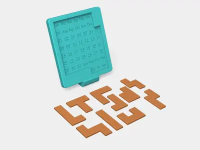 Everyday Puzzle Calendar - Infinite Daily Challenge 3D print model