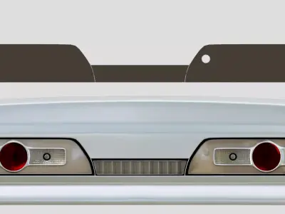 Toyota Mark II Euro tail light Low-poly 3D model