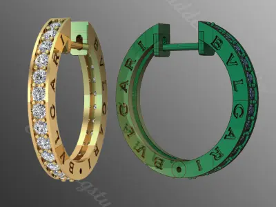 Earrings od104 3D print model