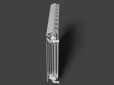 Battery radiator Low-poly 3D model