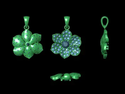 Camellia Pendant 3D print model