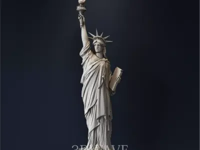 STATUE OF LIBERTY 3d stl files for CNC 3D model