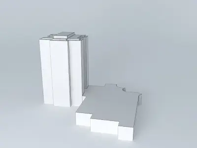 Hotel project in Kaunas Free 3D model